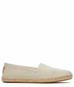 Metallic Linen Alpargata Espadrilles