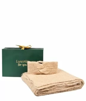 Giftbox Cozy Women Headband and Scarf