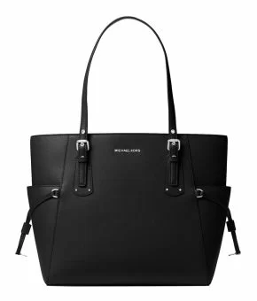 michael-korsvoyager-ew-signature-tote-handbag-black-gold-hardware-30F8SV6T4L-front