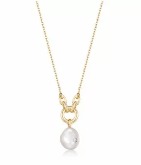 Pearl Power Sparkle Pendant Necklace L