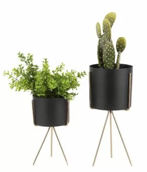 Plant pot set Pedestal iron