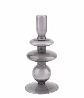Candle holder Glass Art rings medium