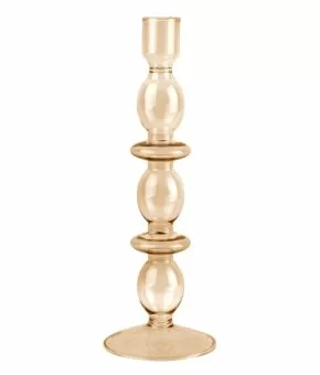 Candle holder Glass Art bubbles large