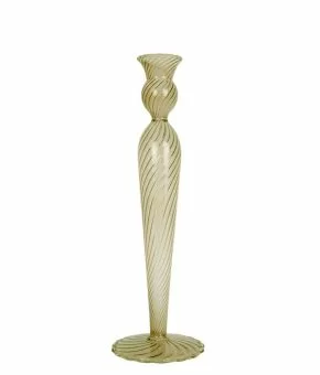 Candle holder Swirl glass large