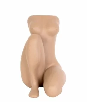 Plant pot Sitting Lady polyresin