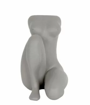Plant pot Sitting Lady polyresin