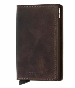 secrid slimwallet vintage chocolate front