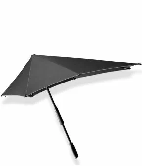 senz-large-stick-storm-umbrella-pure-black-reflective-front