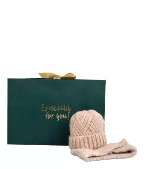 Giftbox Cozy Girls Baby Beanie and Col