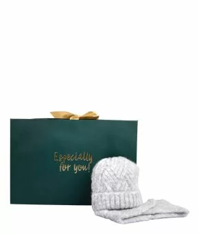 Giftbox Cozy Girls Baby Beanie and Col