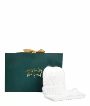 Giftbox Cozy Girls Baby Beanie and Col