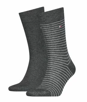 tommyhilfiger-100001496-Men-Small-Stripe-Sock-2P-grijs