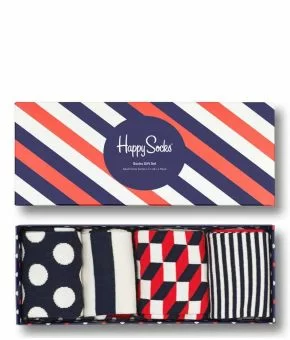 4-Pack Classic Navy Socks Gift Set