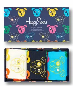 3-Pack Mixed Dog Socks Gift Set