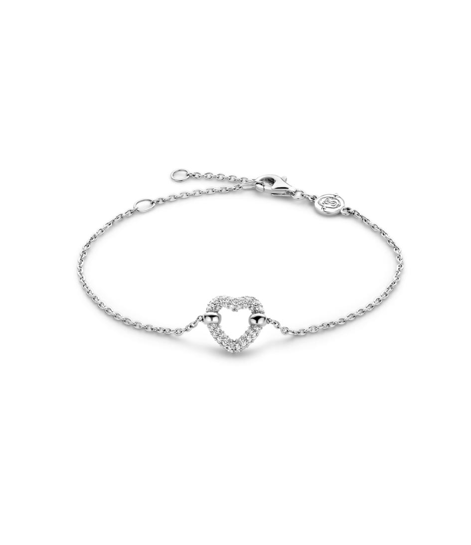 Silver Platinum Plated Bracelet 23017ZI