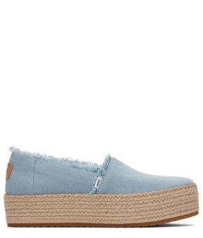 Washed Denim Valcia Espadrilles