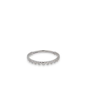 Ring met hartjes 925 Sterling zilver gerhodineerd 12418S