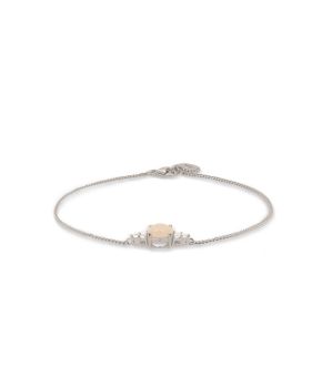 Armband met verfijnde schakels en vintage look 925 Sterling zilver gerhodineerd 22423S