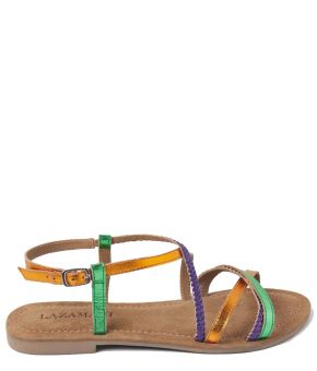 Sandals Strap Multi Metallic