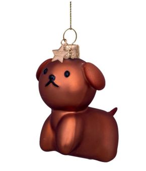 Ornament glass Nijntje Miffy dog Snuf H6cm box