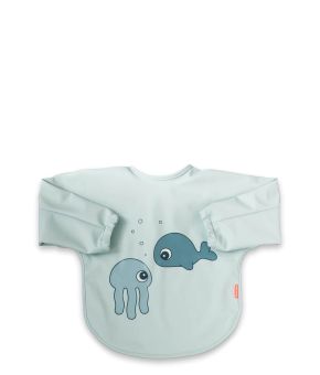 Sleeved bib 6-18m Sea friends Slabbetje