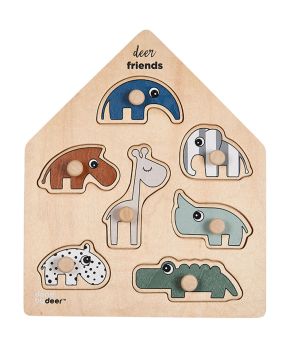 Peg Puzzle Deer Friends
