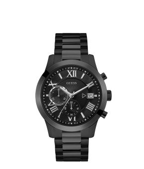 guess-watchatlas-horloge-zwart-watch-W0668G5-front