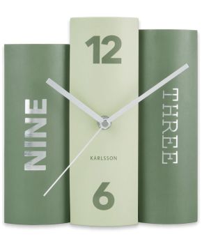 Table Clock Book Tones Paper