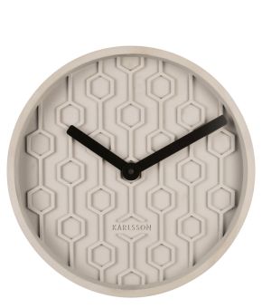 Wall clock Honeycomb concrete