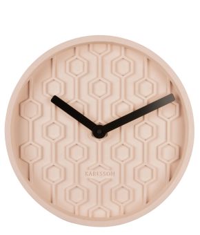 Wall clock Honeycomb concrete
