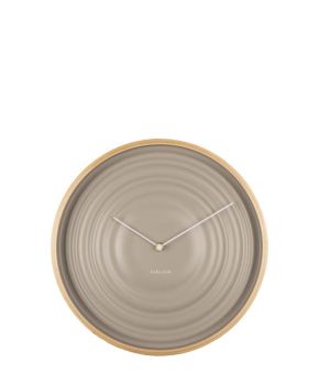 Wall clock Scandi Ribble wood case