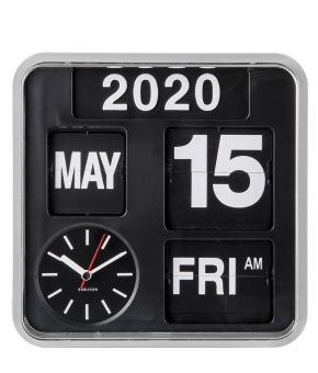 Wall clock Mini Flip casing black dial