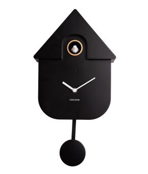 karlsson-wall-clock-modern-cuckoo-abs-black-1