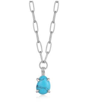 Chunky Chain Drop Pendant Necklace M