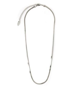 orelia-ketting--ORE25468-Flat-Snake-Chain-Necklace-zilver-1