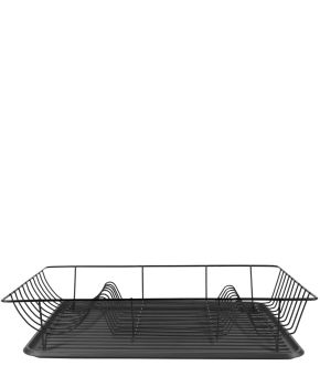 Dish rack Linea black w. matt