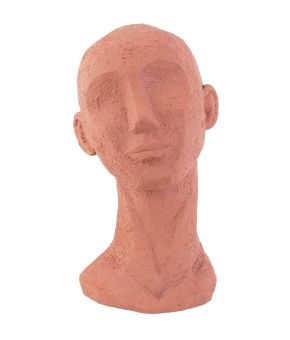 presenttime-Statue-Face-Art-large-polyresin-oranje-1