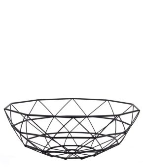 Basket Diamond Cut large iron Schaal