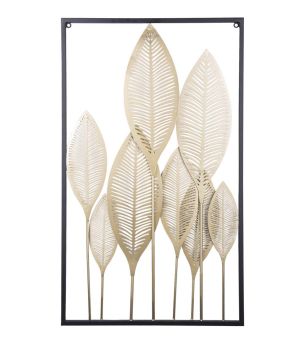 Wall art Leaves iron