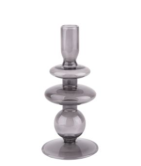 Candle holder Glass Art rings medium