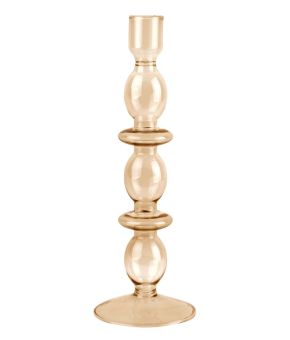 Candle holder Glass Art bubbles large