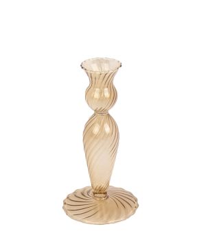 Candle holder Swirl glass