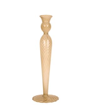 Candle holder Swirl glass large