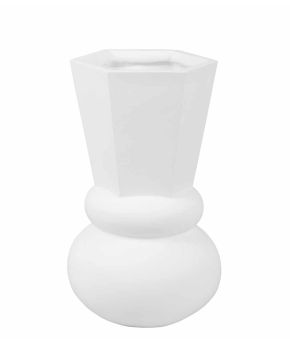 Vase Geo Crown Polyresin