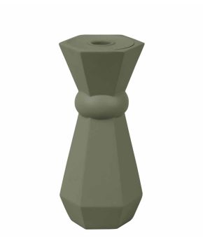 Candle Holder Geo Queen Polyresin