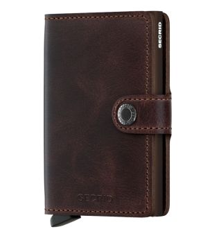 secrid miniwallet vintage chocolate front