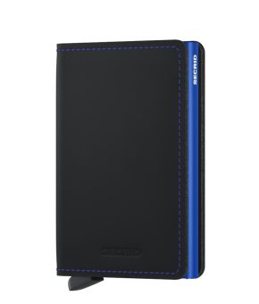 Secrid Slimwallet Matte BlackBlue Front