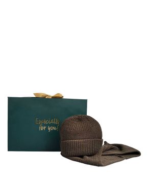Giftbox Classic Boys Kids Mini Beanie and Col
