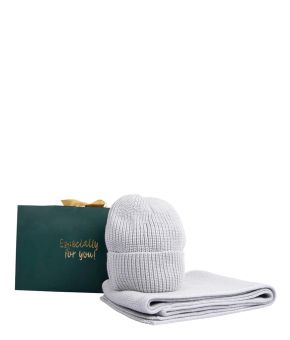 Giftbox Classic Men Beanie and Scarf