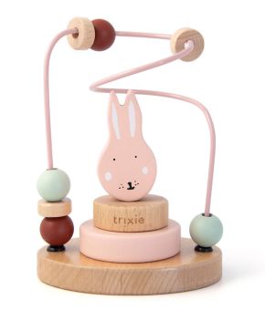 Wooden beads maze Mrs. Rabbit